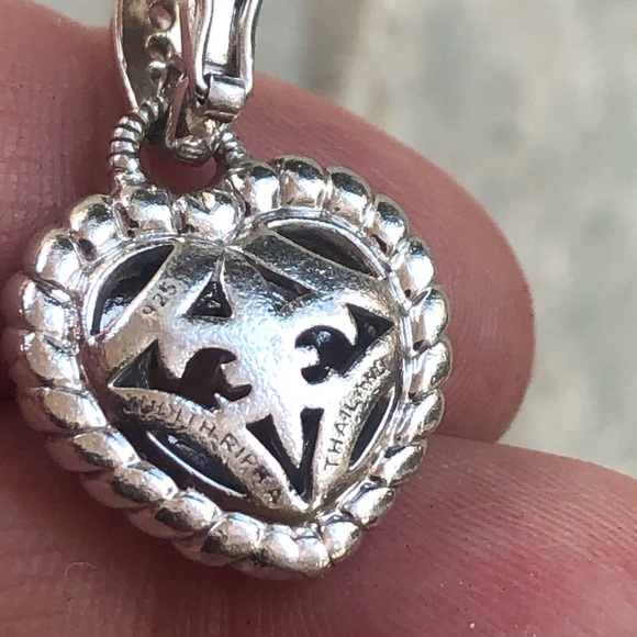 Judith Ripka Citrine & Diamonique CZ Heart Pendant Enhancer - Picture 4 of 8